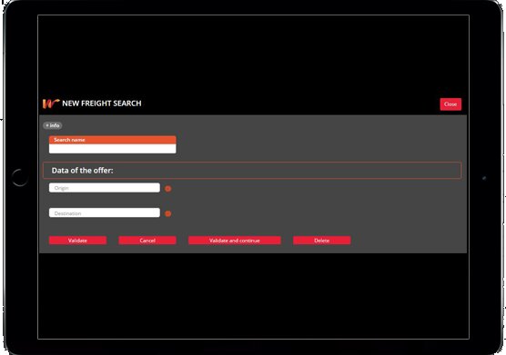 enter the search data