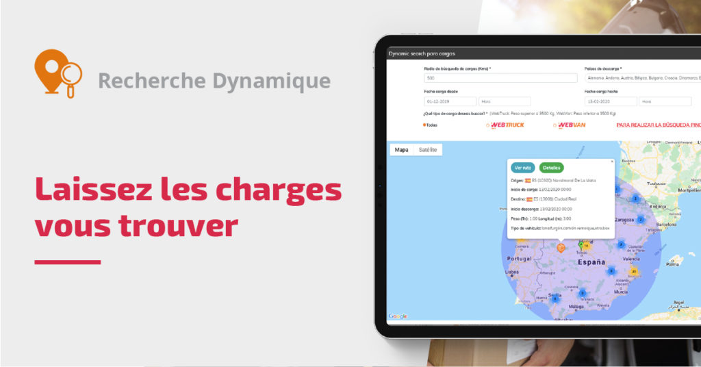 Un nouveau système de recherche dynamique sur carte
